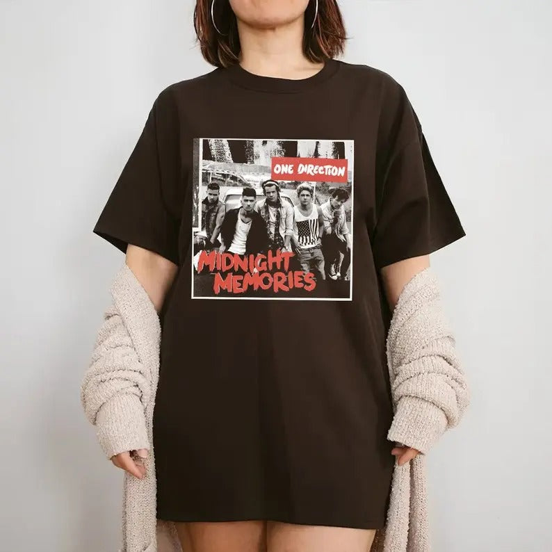 One Direction World Tour Midnight Memories Shirtmen - Adult & Kids T-Shirts, Sweatshirts & Hoodies apparel design preview 1