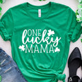 One Lucky Mama Bella Canvas - Adult & Kids T-Shirts, Sweatshirts & Hoodies apparel design preview 1