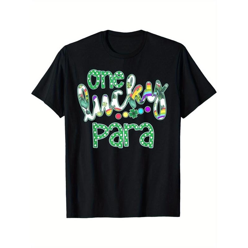 One Lucky Paraprofessional St. Patrick'S Day Black - Adult & Kids T-Shirts, Sweatshirts & Hoodies apparel design preview 1