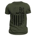 One Nation Under God American Vertical Flag Patriotic - Adult & Kids T-Shirts, Sweatshirts & Hoodies apparel design preview 1