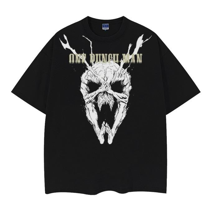 One Punch Man "Garou" Vintage Anime 100% Cotton - Adult & Kids T-Shirts, Sweatshirts & Hoodies apparel design preview 1
