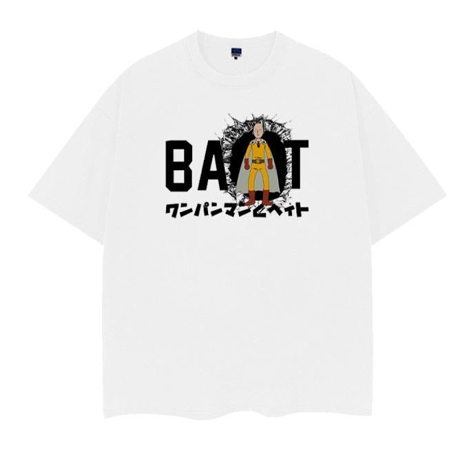 One Punch Man "Saitama" Vintage Anime 100% Cotton - Adult & Kids T-Shirts, Sweatshirts & Hoodies apparel design preview 1
