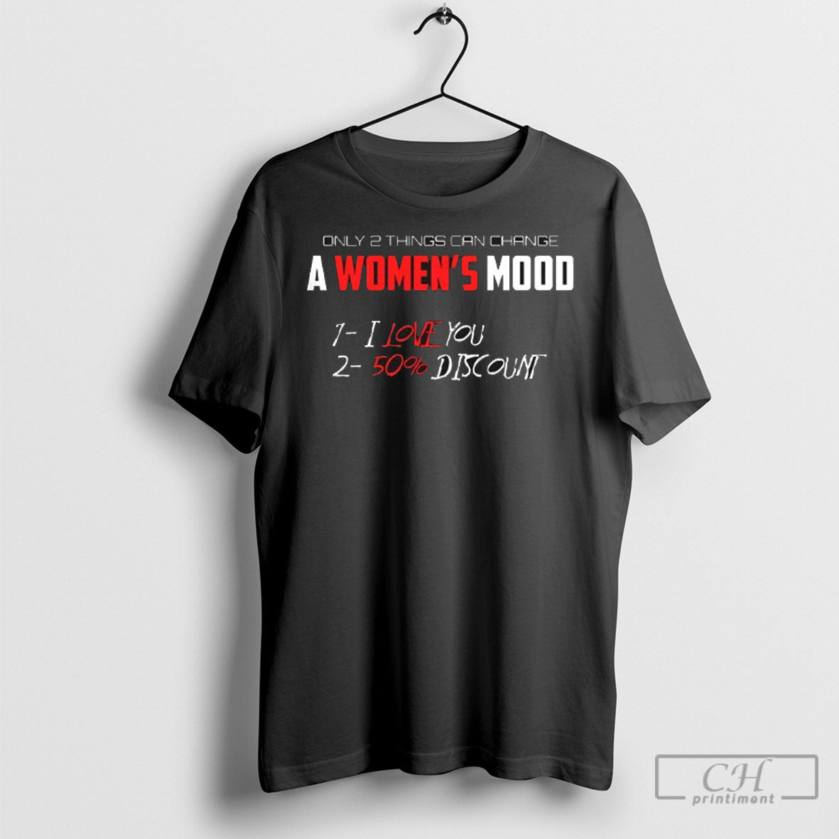 Only 2 Things Can Change A Womens Mood - Adult & Kids T-Shirts, Sweatshirts & Hoodies apparel design preview 1