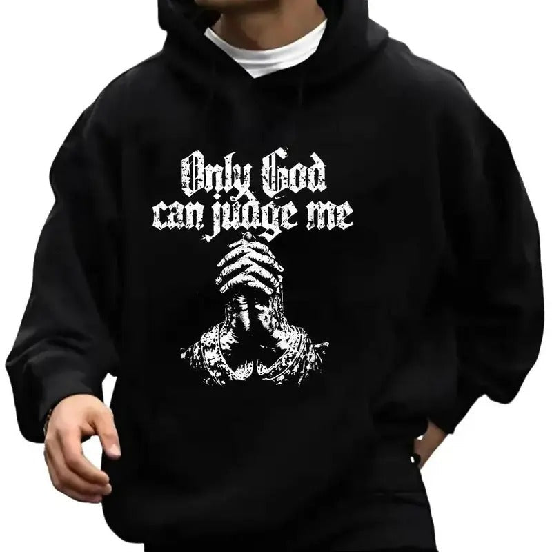 Only God Can Judge Me Casual Street Fleece Fabric - Adult & Kids T-Shirts, Sweatshirts & Hoodies apparel design preview 1