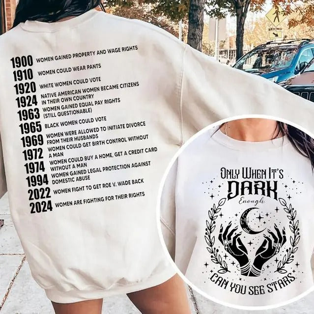 Only When 'S Dark Enough Can You See Stars Rights - Adult & Kids T-Shirts, Sweatshirts & Hoodies apparel design preview 1