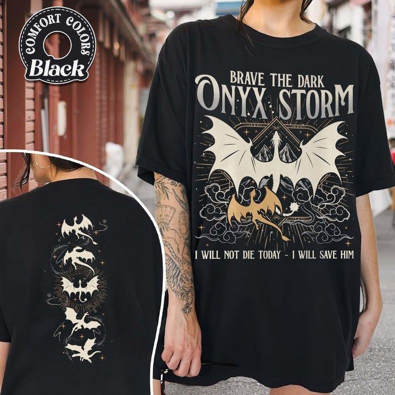 Onyx Storm Fourth Wing Violet Sorrengail Basgiath War - Adult & Kids T-Shirts, Sweatshirts & Hoodies apparel design preview 1