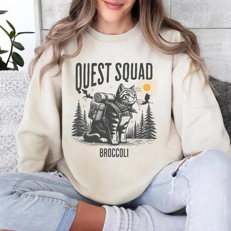 Onyx Storm Quest Squad Broccoli Fourth Wing Xaden - Adult & Kids T-Shirts, Sweatshirts & Hoodies apparel design preview 1