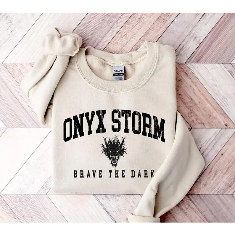 Onyx Storm Fourth Wing Dragon Rider Iron Flame - Adult & Kids T-Shirts, Sweatshirts & Hoodies apparel design preview 1