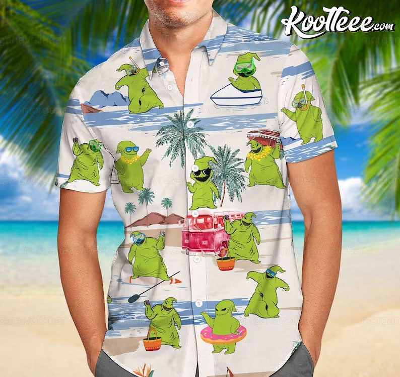 Oogie Boogie Hawaiian And Shorts - Adult & Kids T-Shirts, Sweatshirts & Hoodies apparel design preview 1