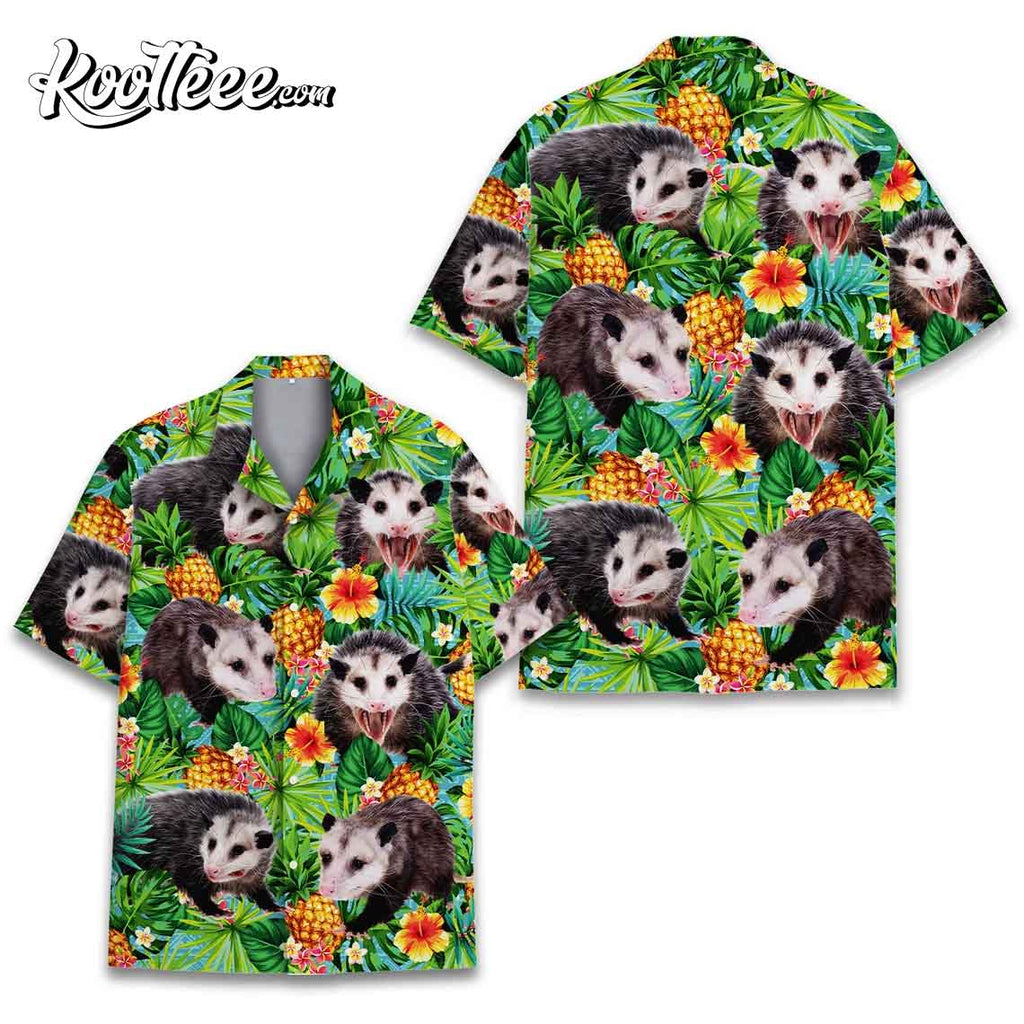 Opossum Hawaiian, Animal Casual - Adult & Kids T-Shirts, Sweatshirts & Hoodies apparel design preview 1