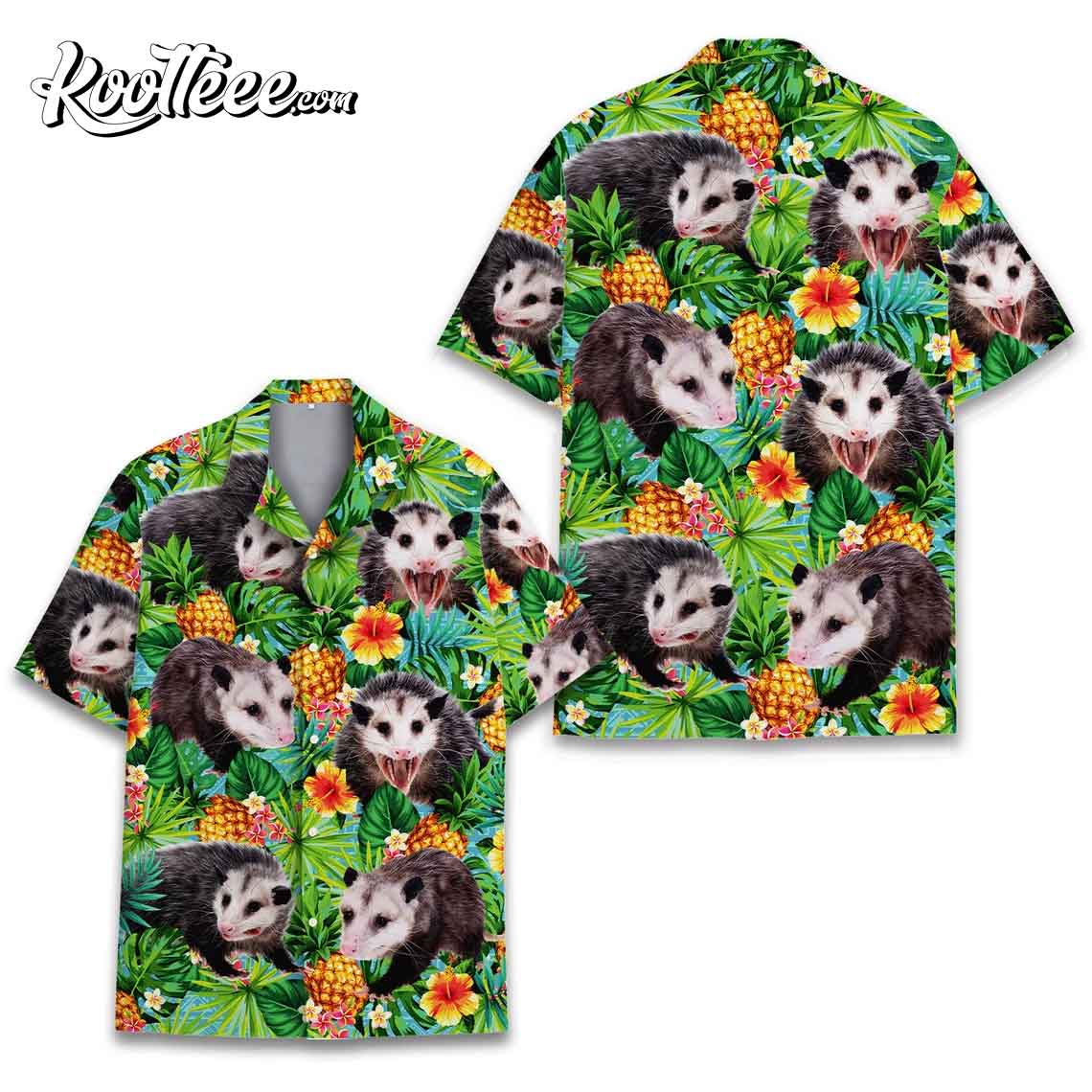 Opossum Hawaiian, Animal Casual - Adult & Kids T-Shirts, Sweatshirts & Hoodies apparel design preview 1