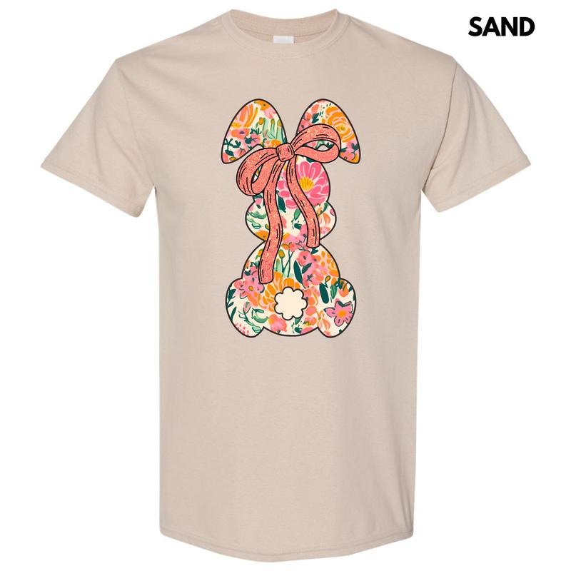 Orange Blooms Bunny Gildan Short Sleeve 'NLB' - Adult & Kids T-Shirts, Sweatshirts & Hoodies apparel design preview 1