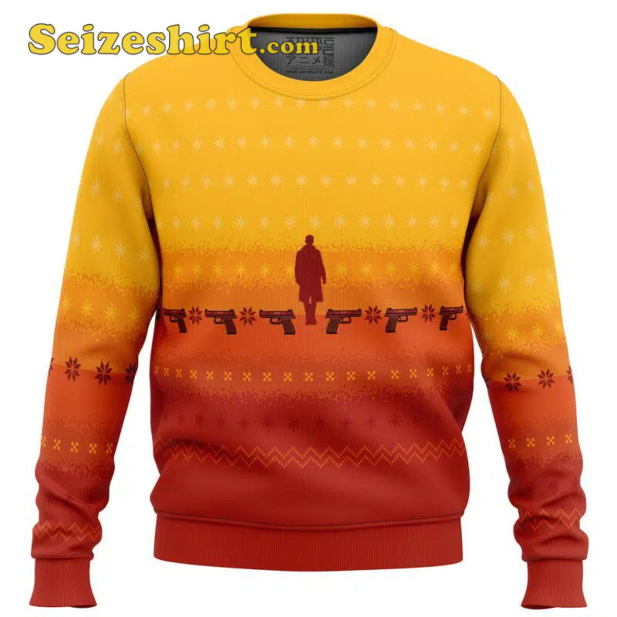 Orange Blade Runner 2049 Ugly Christmas Ugly Christmas Sweater - Holiday Gift product image