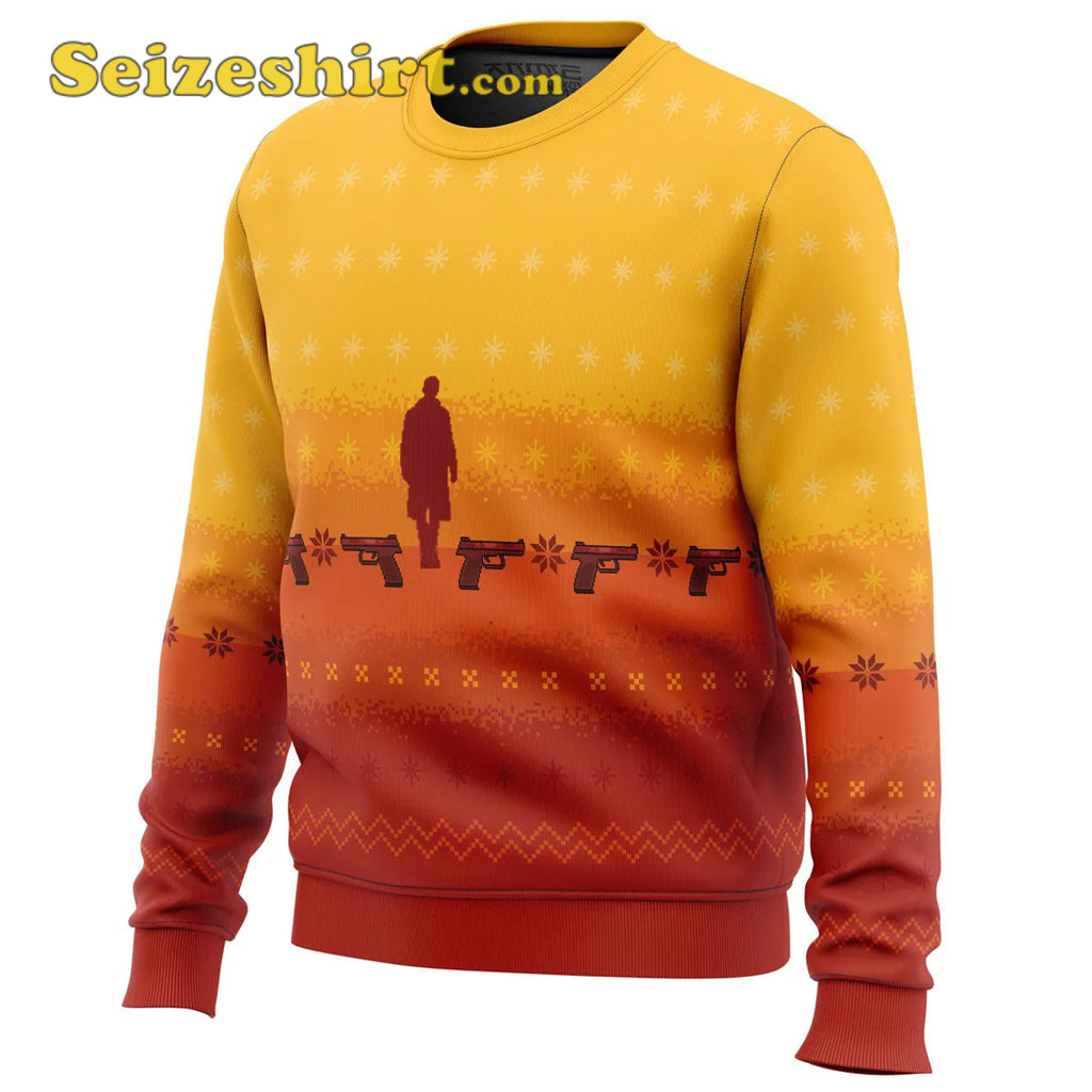 Orange Blade Runner 2049 Ugly Christmas Ugly Christmas Sweater - Holiday Gift product image 2