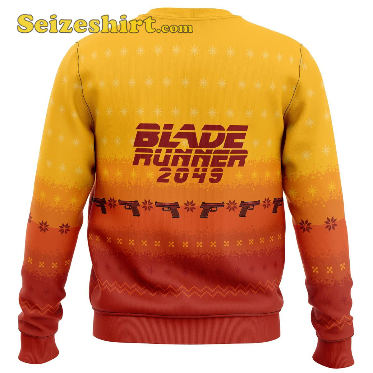 Orange Blade Runner 2049 Ugly Christmas Ugly Christmas Sweater - Holiday Gift product image 4