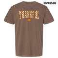 Orange Thankful Checkered Comfort Colors 'NLB' - Adult & Kids T-Shirts, Sweatshirts & Hoodies apparel design preview 1