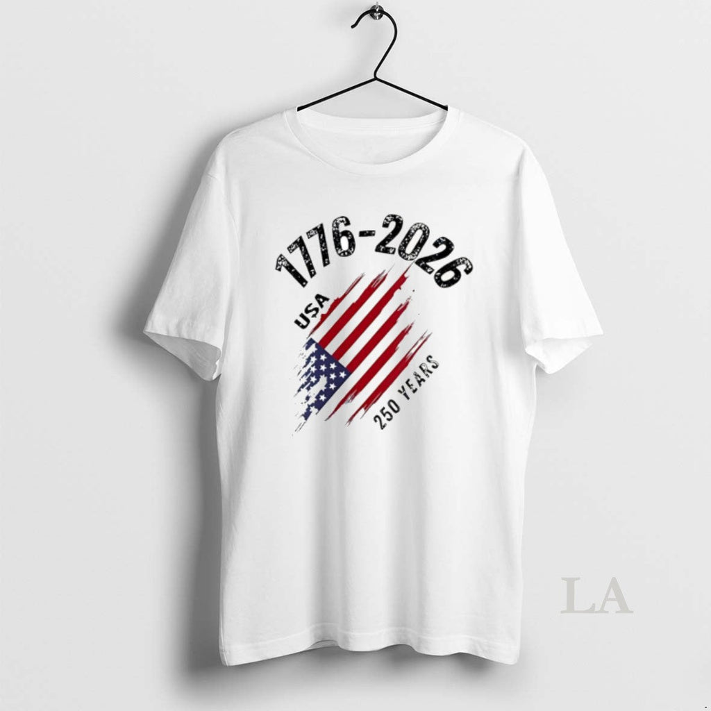 Original 1776 2026 Usa 250 Years American Flag - Adult & Kids T-Shirts, Sweatshirts & Hoodies apparel design preview 1