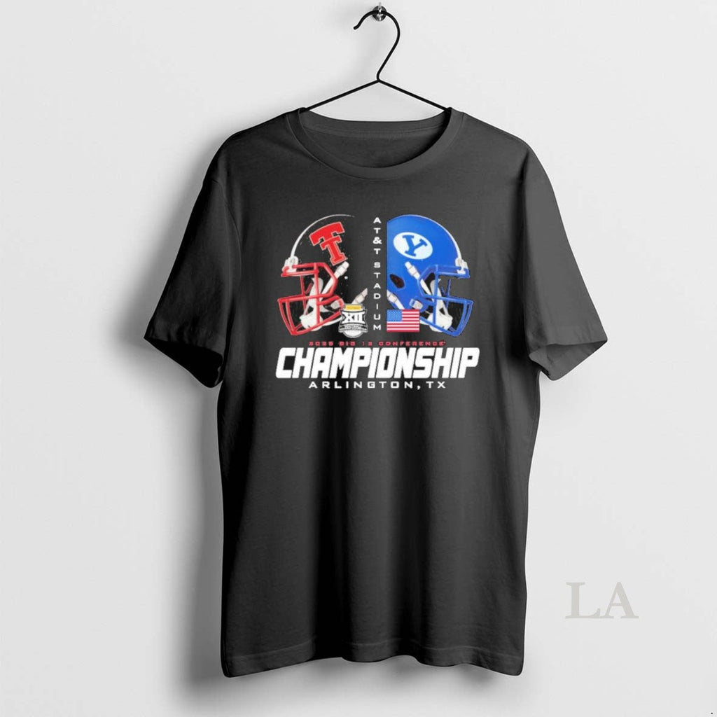 Original 2025 Big 12 Championship Texas Tech Vs Byu - Adult & Kids T-Shirts, Sweatshirts & Hoodies apparel design preview 1