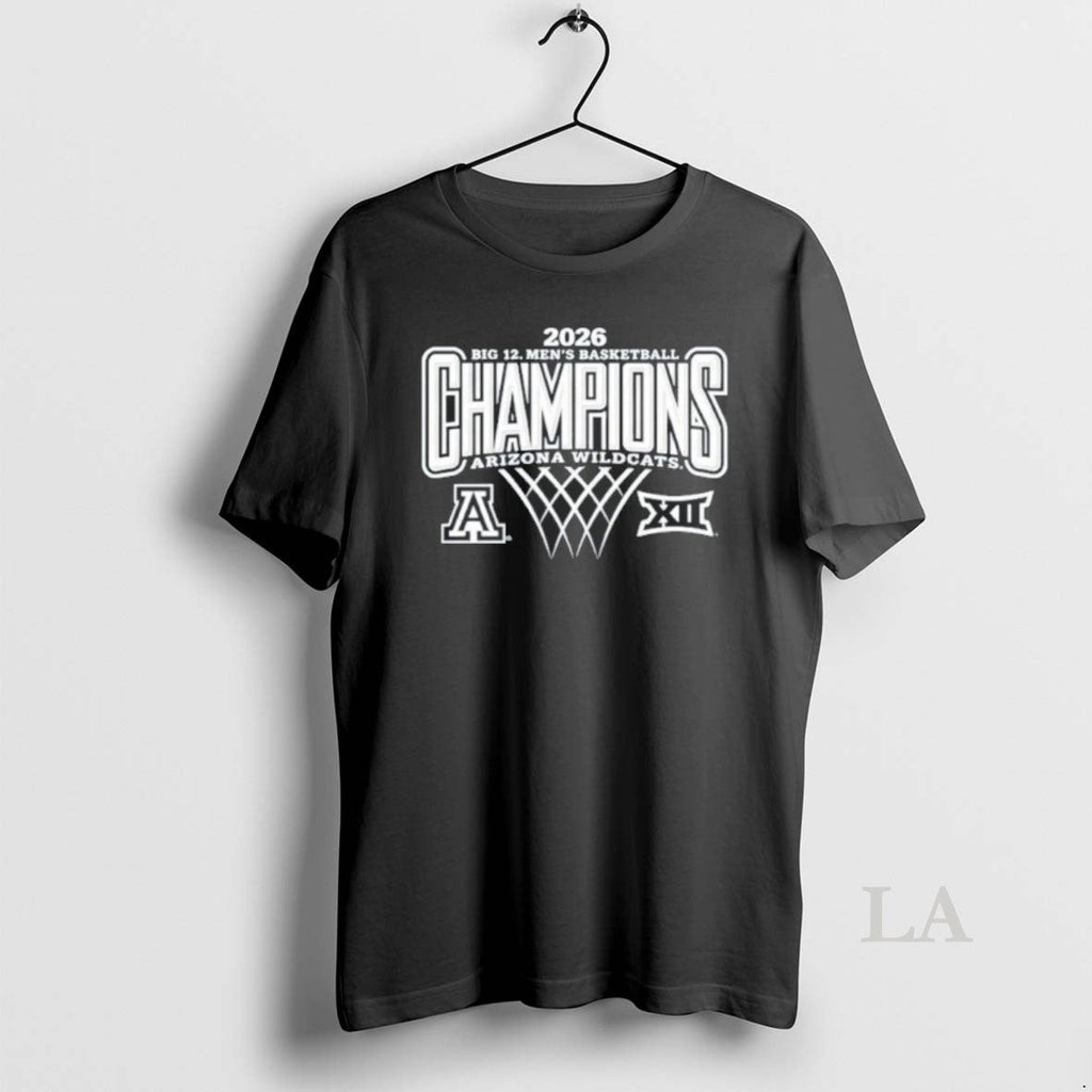 Original 2026 Arizona Wildcats Big 12 Mens Basketball - Adult & Kids T-Shirts, Sweatshirts & Hoodies apparel design preview 1