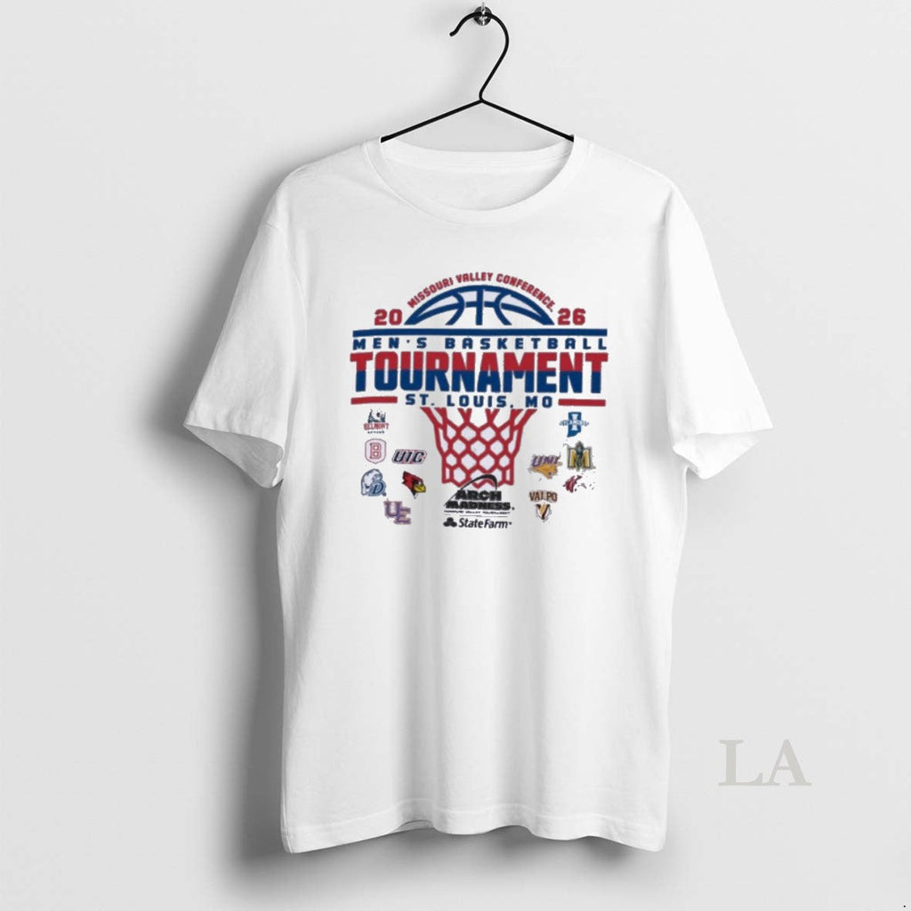 Original 2026 Mvc Mens Basketball Tournament St Louis - Adult & Kids T-Shirts, Sweatshirts & Hoodies apparel design preview 1