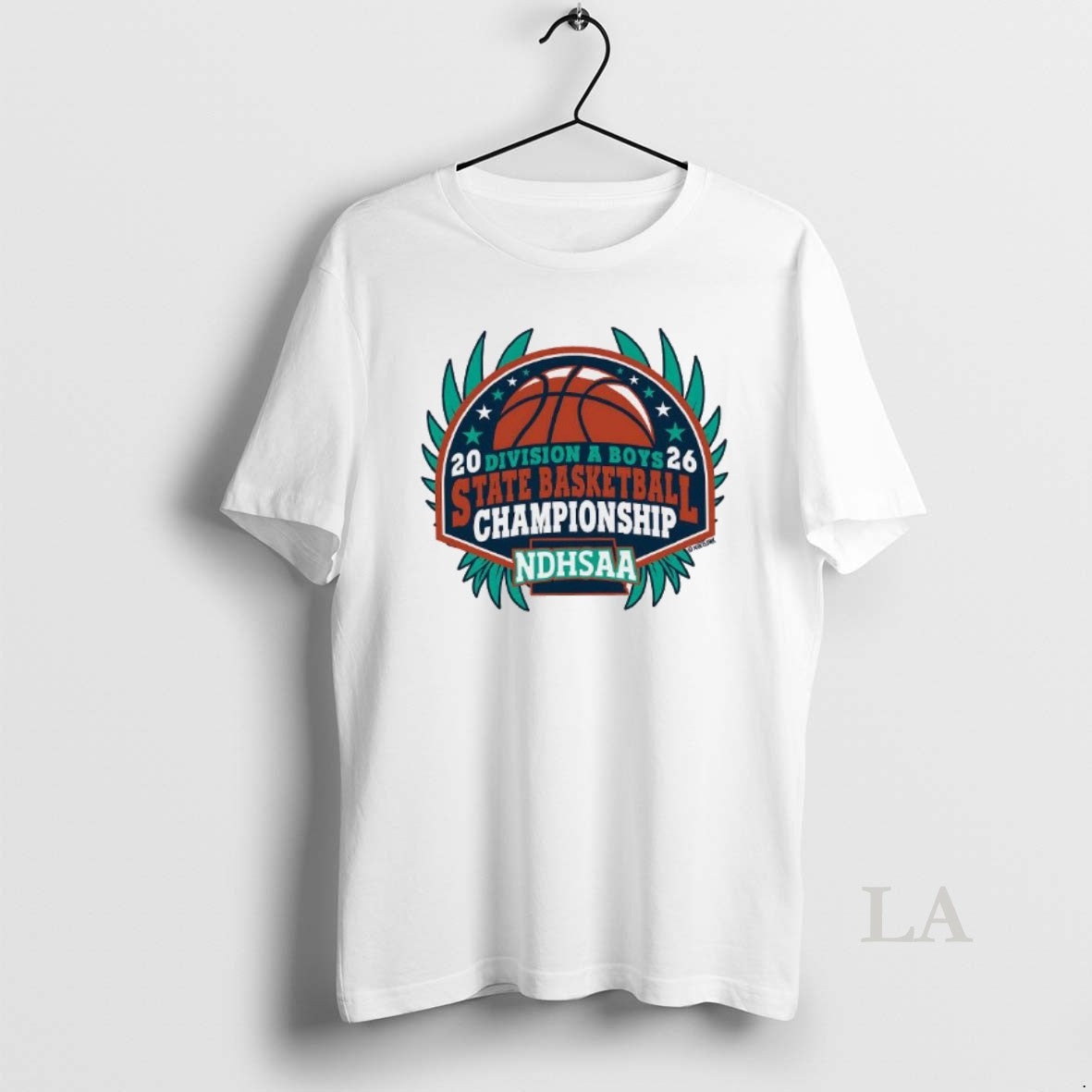 Original 2026 Ndhsaa Division A Boys Basketball State - Adult & Kids T-Shirts, Sweatshirts & Hoodies apparel design preview 1