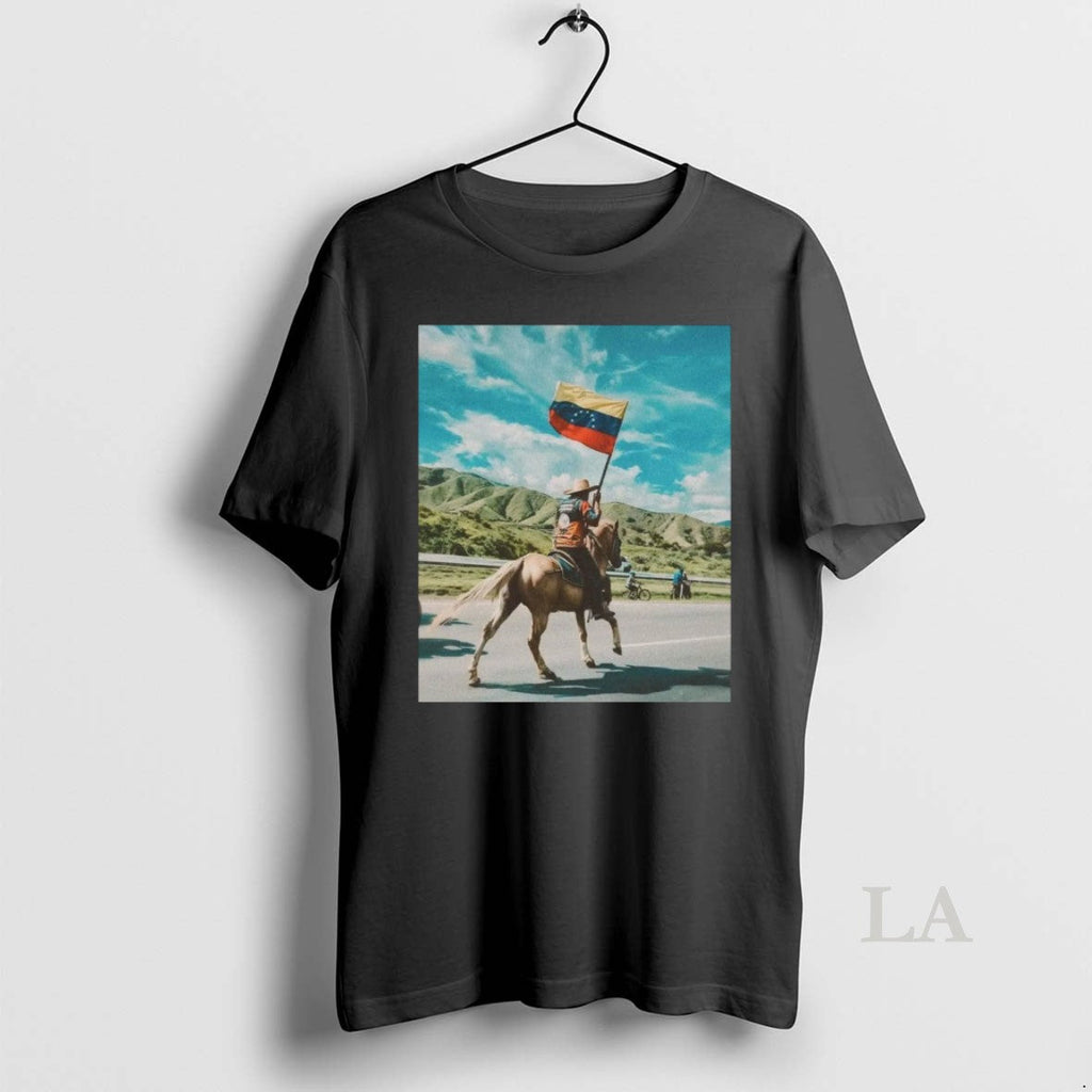 Original 2026 Venezuelan Man Riding Horse Free - Adult & Kids T-Shirts, Sweatshirts & Hoodies apparel design preview 1