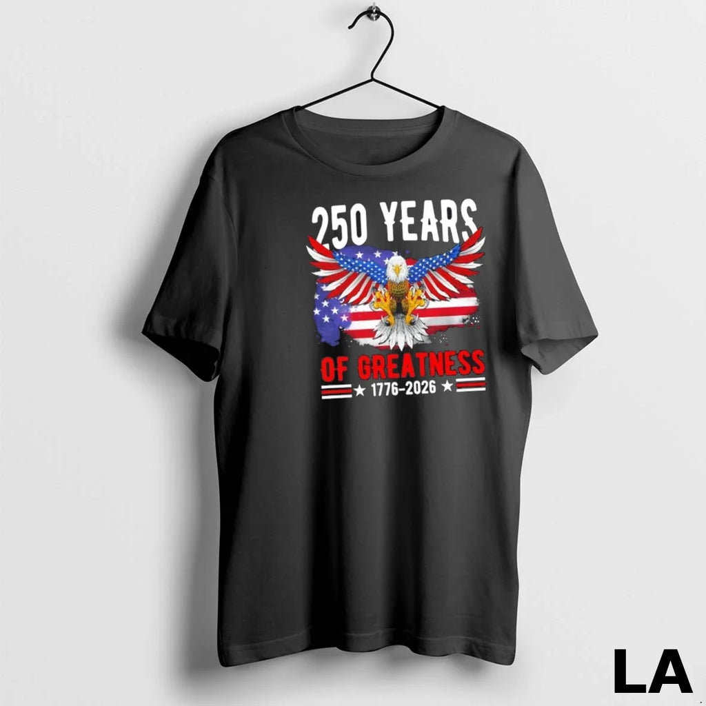Original 250 Years America Patriotic Eagle Usa Flag - Adult & Kids T-Shirts, Sweatshirts & Hoodies apparel design preview 1