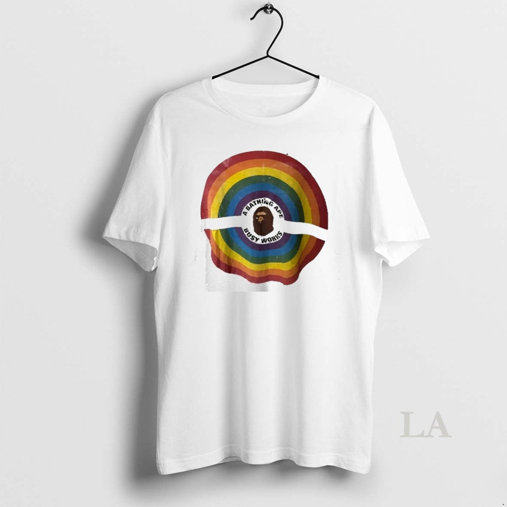 Original A Bathing Ape Busy Works Rainbow - Adult & Kids T-Shirts, Sweatshirts & Hoodies apparel design preview 1