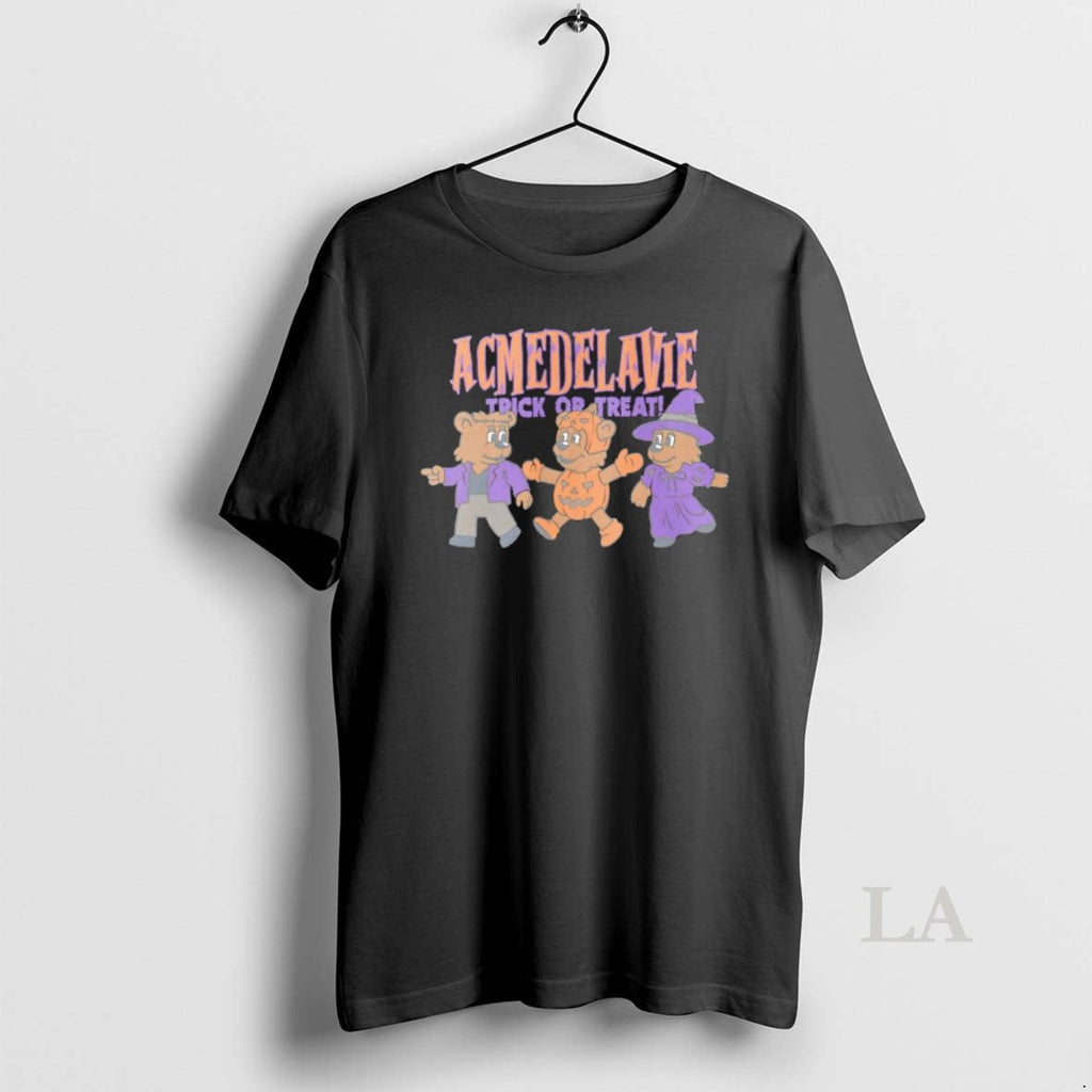 Original Ac Bear Friends Halloween Trick Treat - Adult & Kids T-Shirts, Sweatshirts & Hoodies apparel design preview 1