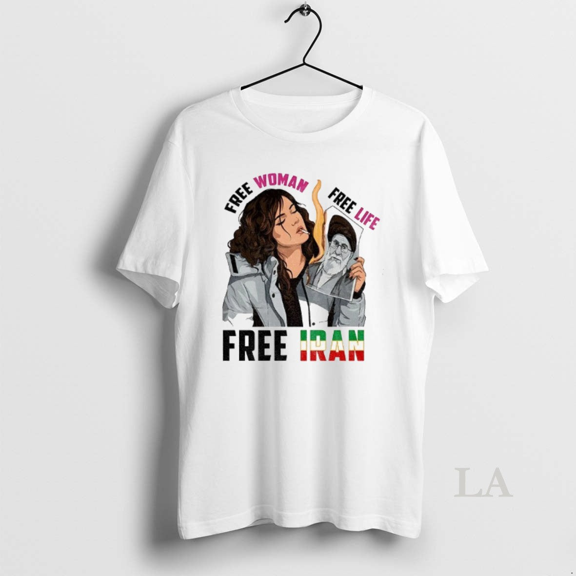 Original Ali Khamenei Free Woman Life Iran Iranian - Adult & Kids T-Shirts, Sweatshirts & Hoodies apparel design preview 1