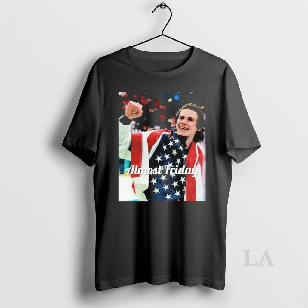 Original Almost Friday Jack Hughes Teeth Blood Usa - Adult & Kids T-Shirts, Sweatshirts & Hoodies apparel design preview 1