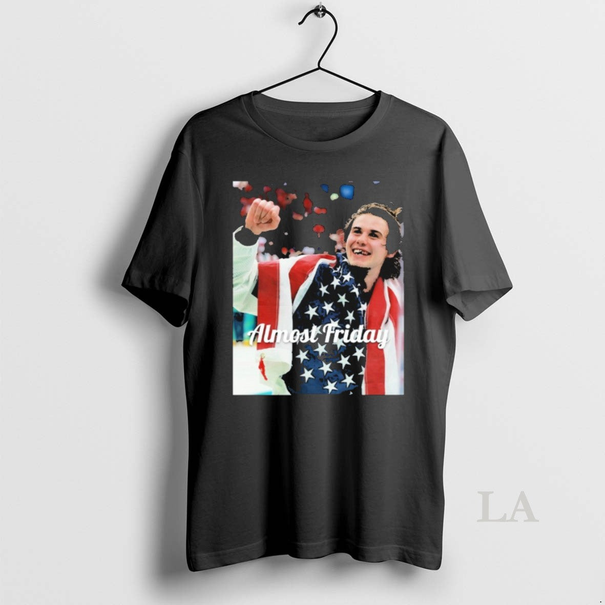 Original Almost Friday Jack Hughes Teeth Blood Usa - Adult & Kids T-Shirts, Sweatshirts & Hoodies apparel design preview 1