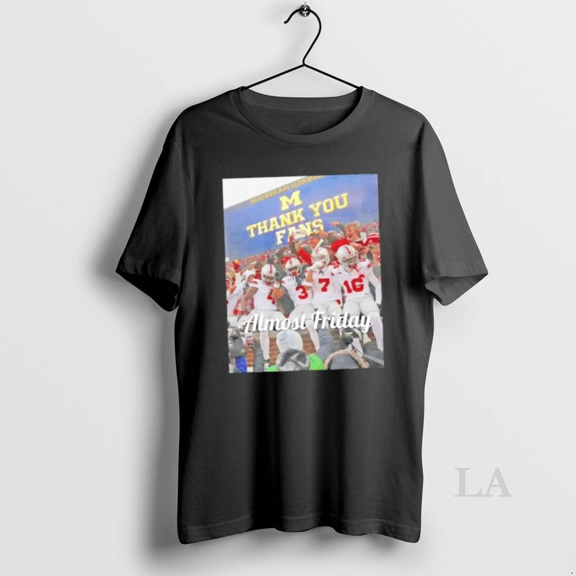 Original Almost Friday Michigan Stadium Thank You - Adult & Kids T-Shirts, Sweatshirts & Hoodies apparel design preview 1