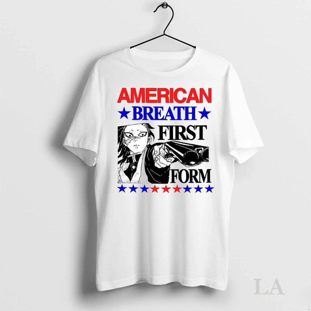 Original American Breath First Form Comic - Adult & Kids T-Shirts, Sweatshirts & Hoodies apparel design preview 1