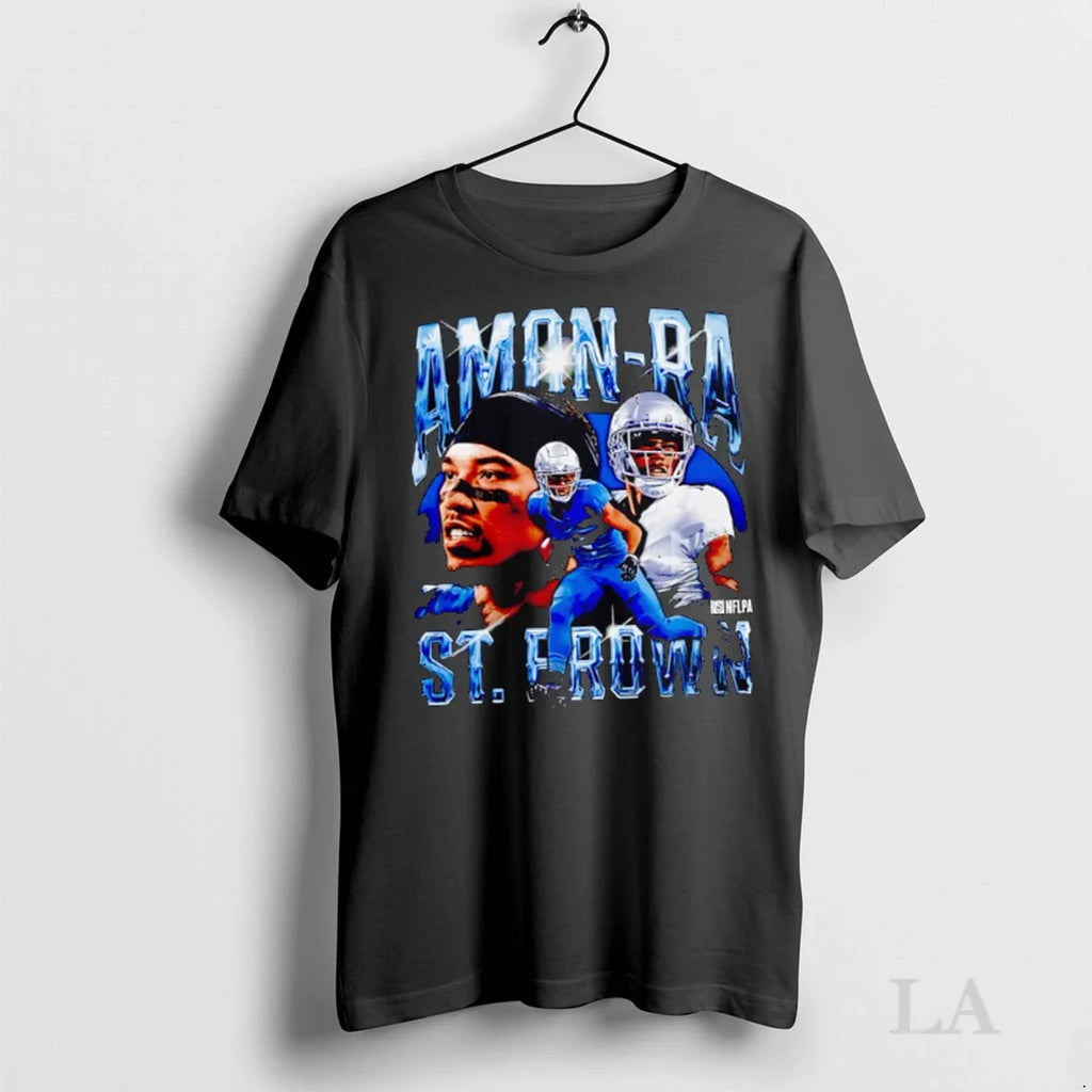 Original Amon Ra St Brown Detroit Vintage - Adult & Kids T-Shirts, Sweatshirts & Hoodies apparel design preview 1