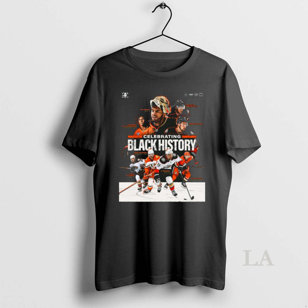 Original Anaheim Ducks Celebrating Black History Ray - Adult & Kids T-Shirts, Sweatshirts & Hoodies apparel design preview 1