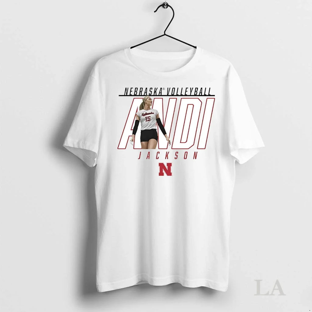 Original Andi Jackson Portrait Nebraska Cornhuskers - Adult & Kids T-Shirts, Sweatshirts & Hoodies apparel design preview 1
