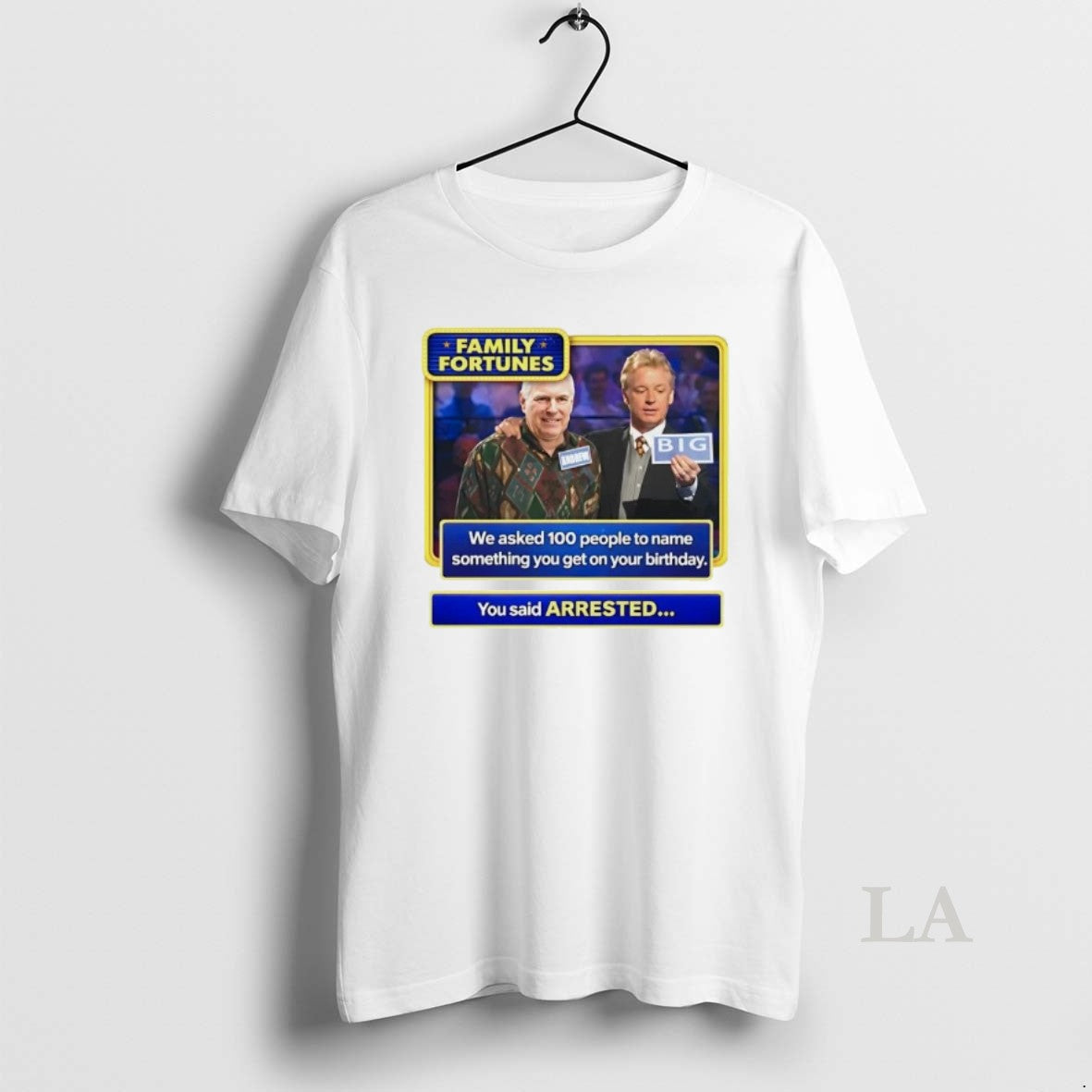 Original Andrew Mountbatten Windsor Fortunes Arrested - Adult & Kids T-Shirts, Sweatshirts & Hoodies apparel design preview 1