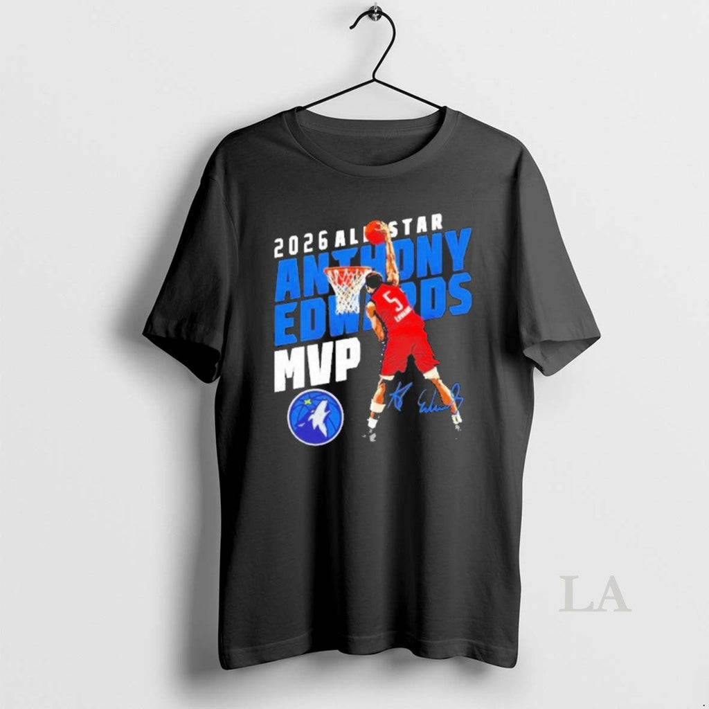 Original Anthony Edwards Minnesota Timberwolves 2026 - Adult & Kids T-Shirts, Sweatshirts & Hoodies apparel design preview 1
