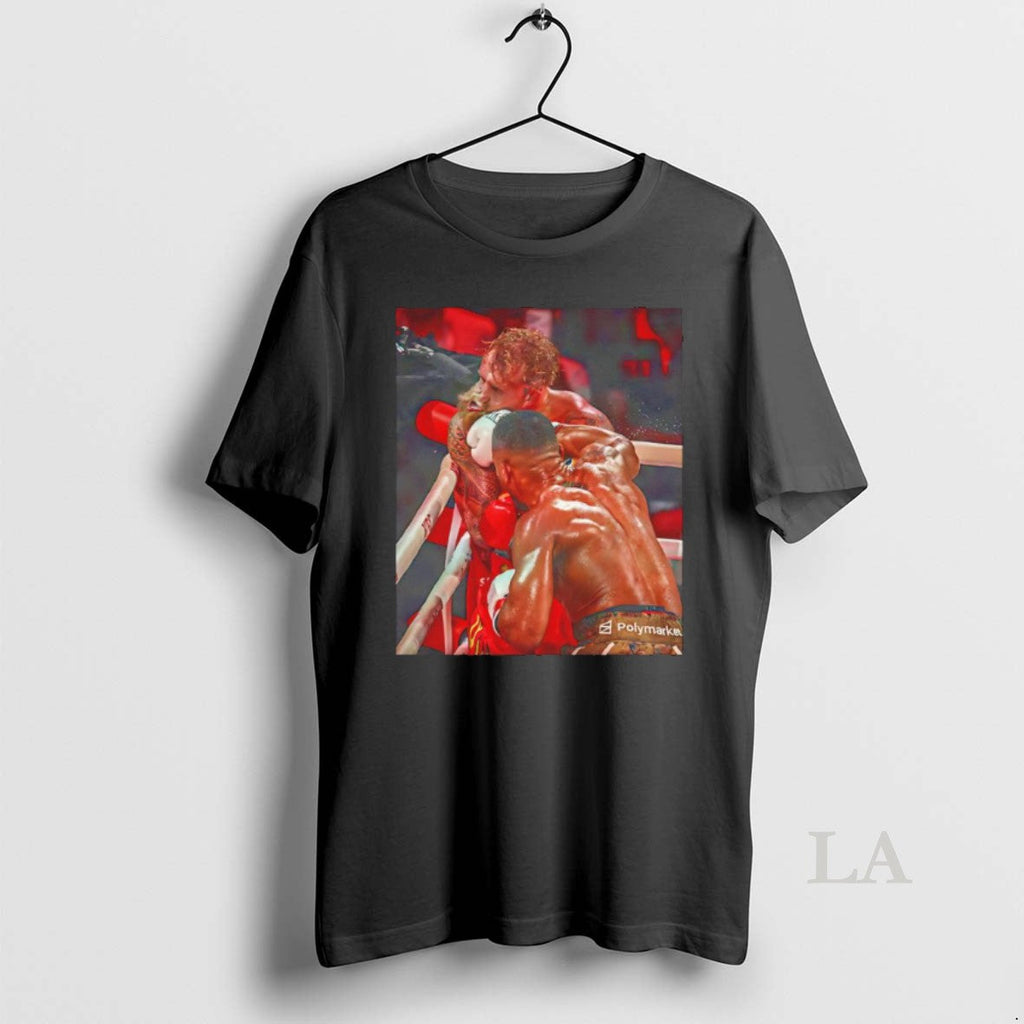Original Anthony Joshua Knocking Out Jake Paul - Adult & Kids T-Shirts, Sweatshirts & Hoodies apparel design preview 1
