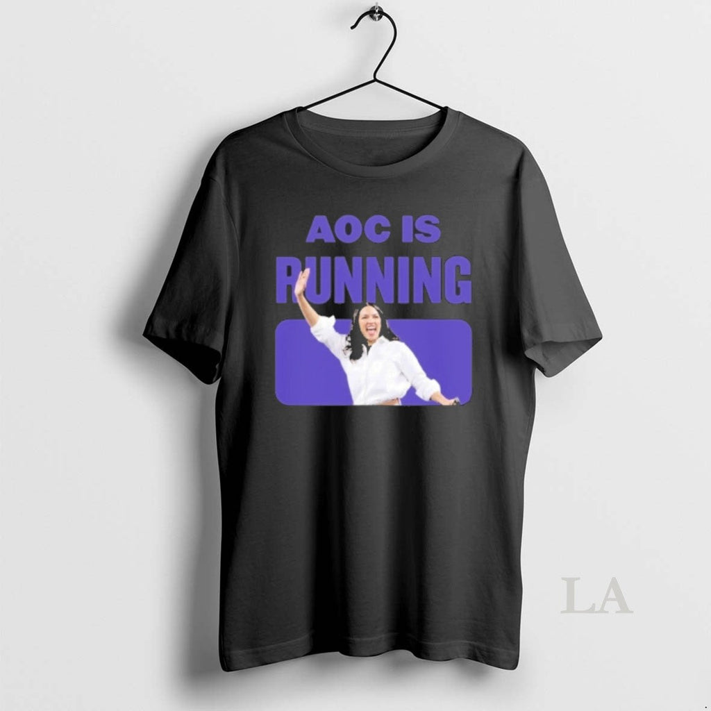 Original Aoc Is Running For President 2028 - Adult & Kids T-Shirts, Sweatshirts & Hoodies apparel design preview 1