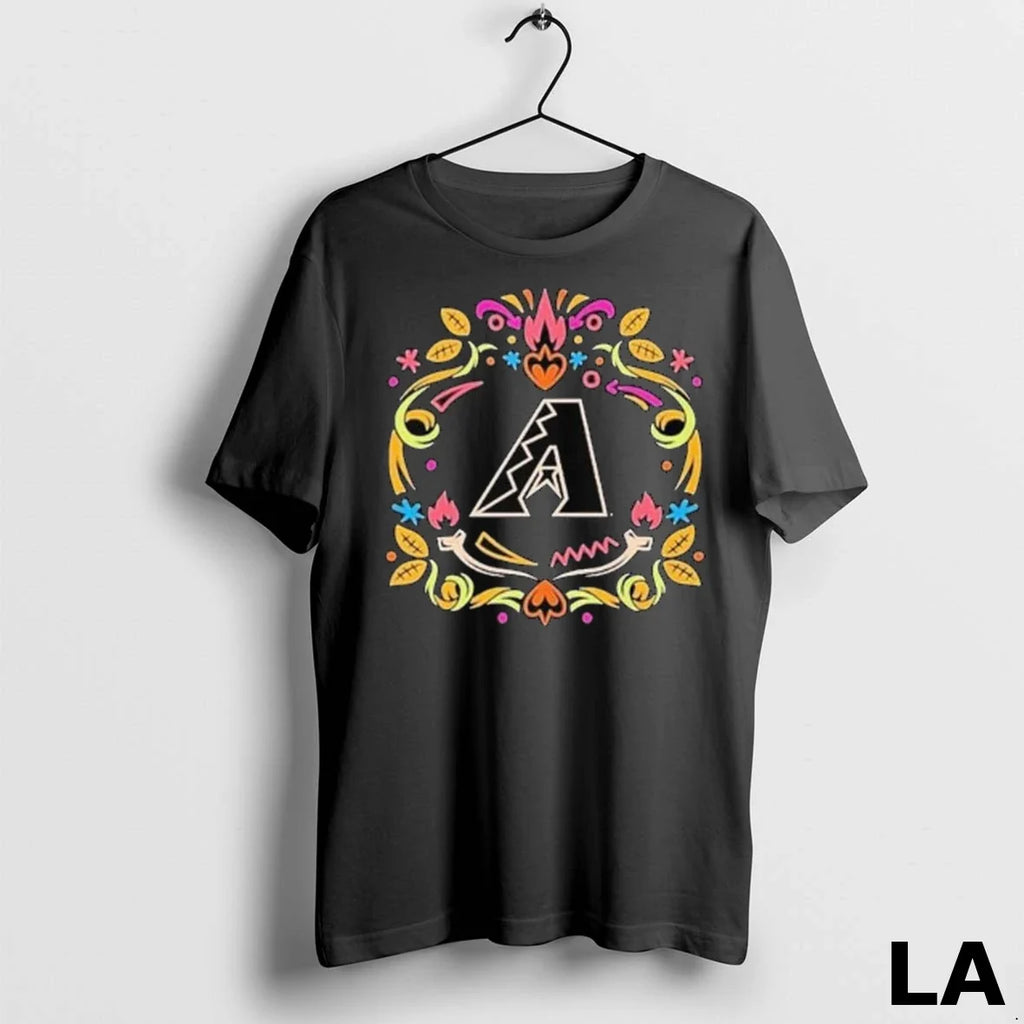 Original Arizona Diamondbacks Dia De Los Muertos Mlb - Adult & Kids T-Shirts, Sweatshirts & Hoodies apparel design preview 1