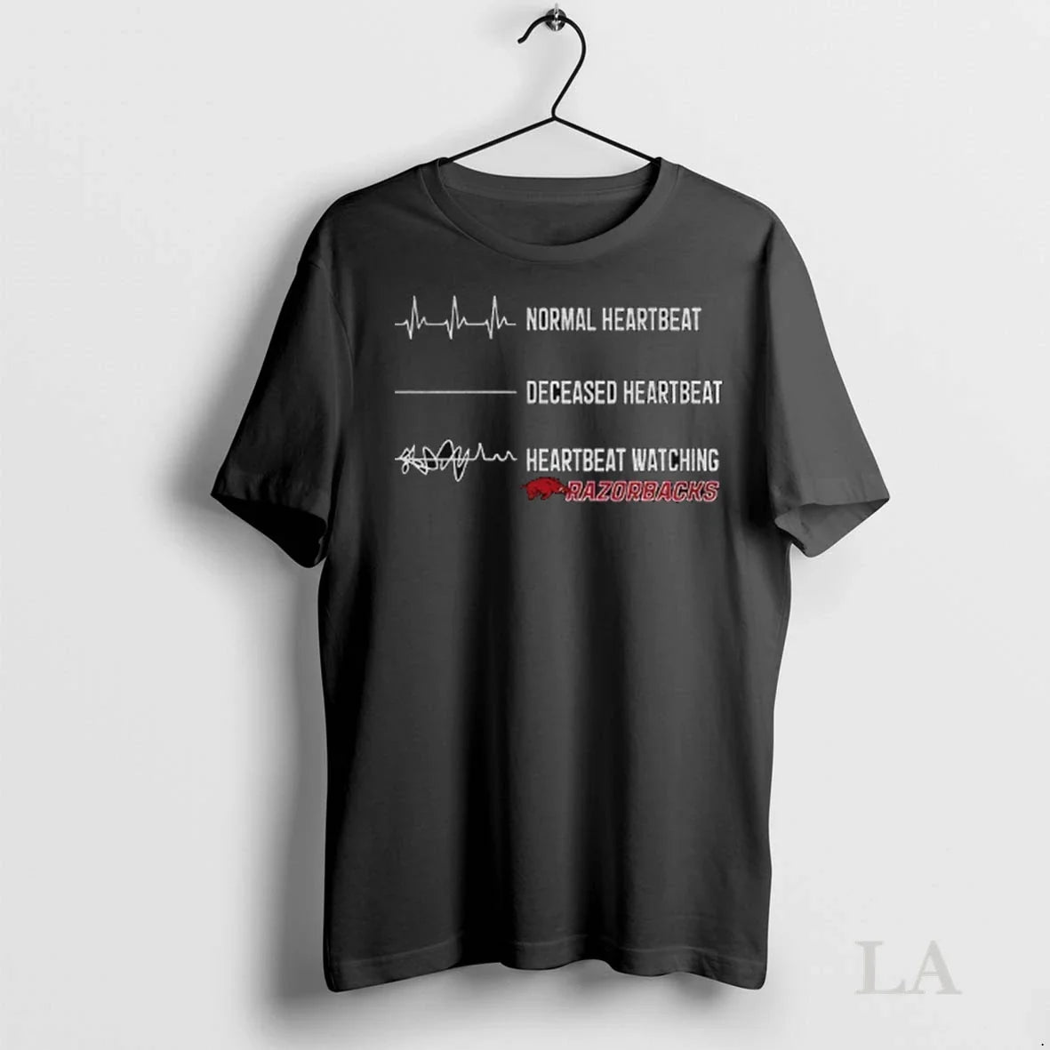 Original Arkansas Razorbacks Normal Heartbeat - Adult & Kids T-Shirts, Sweatshirts & Hoodies apparel design preview 1