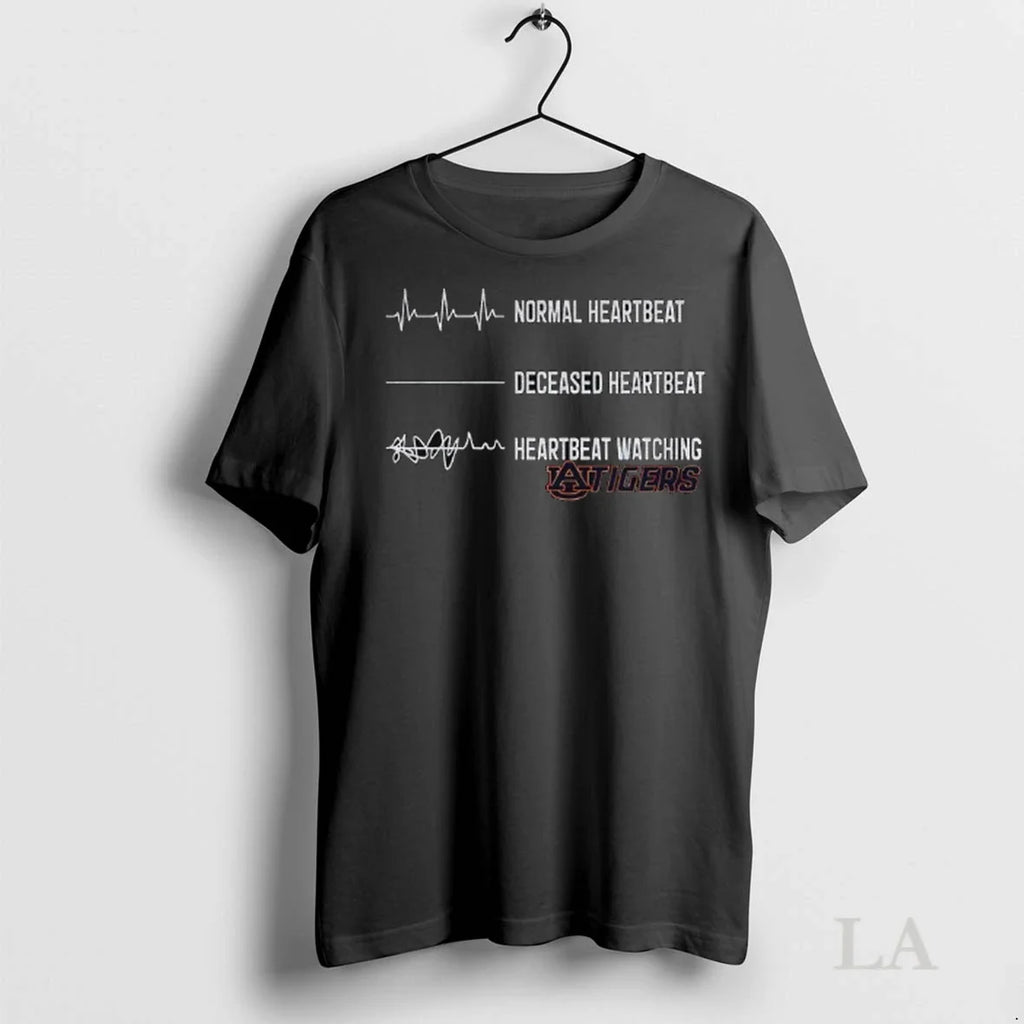 Original Auburn Tigers Normal Heartbeat Deceased - Adult & Kids T-Shirts, Sweatshirts & Hoodies apparel design preview 1