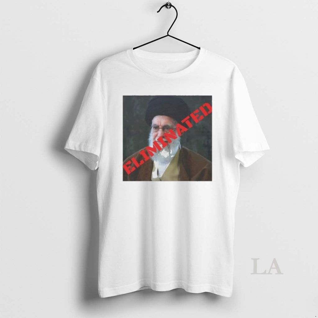 Original Ayatollah Khamenei Eliminated - Adult & Kids T-Shirts, Sweatshirts & Hoodies apparel design preview 1