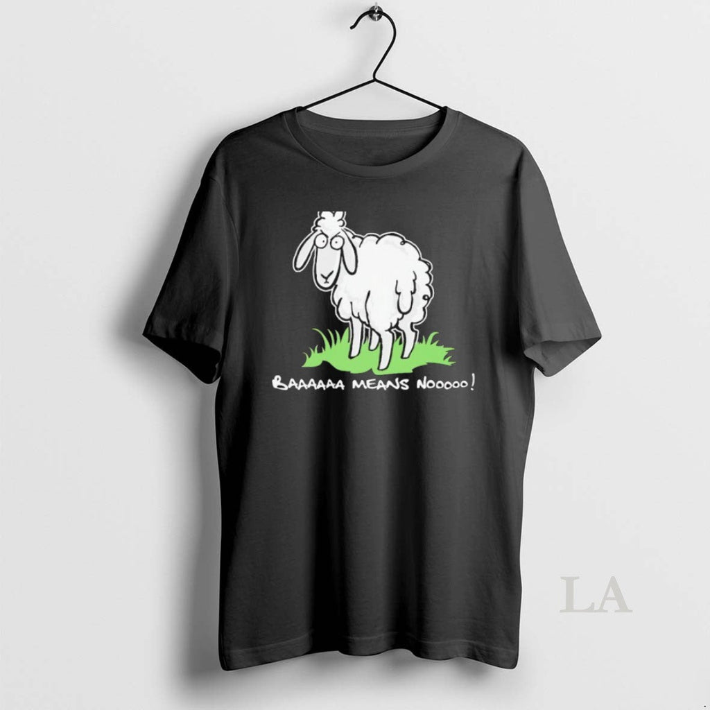 Original Baaaaaa Means Nooooo Sheep - Adult & Kids T-Shirts, Sweatshirts & Hoodies apparel design preview 1