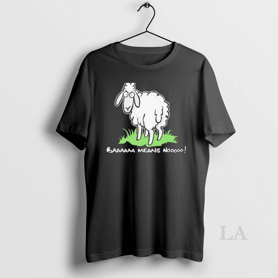 Original Baaaaaa Means Nooooo Sheep - Adult & Kids T-Shirts, Sweatshirts & Hoodies apparel design preview 1