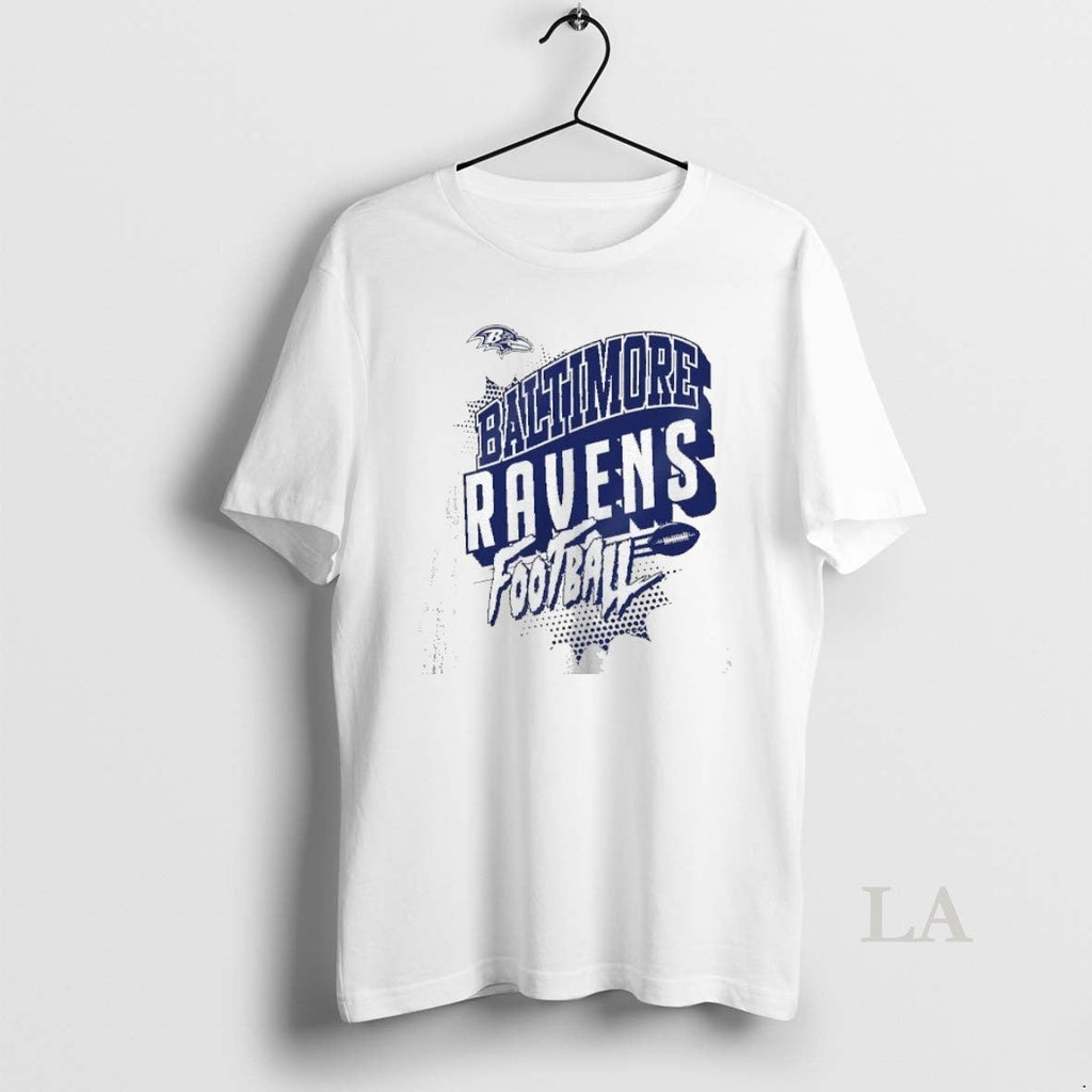 Original Baltimore Ravens Football Action Comic - Adult & Kids T-Shirts, Sweatshirts & Hoodies apparel design preview 1
