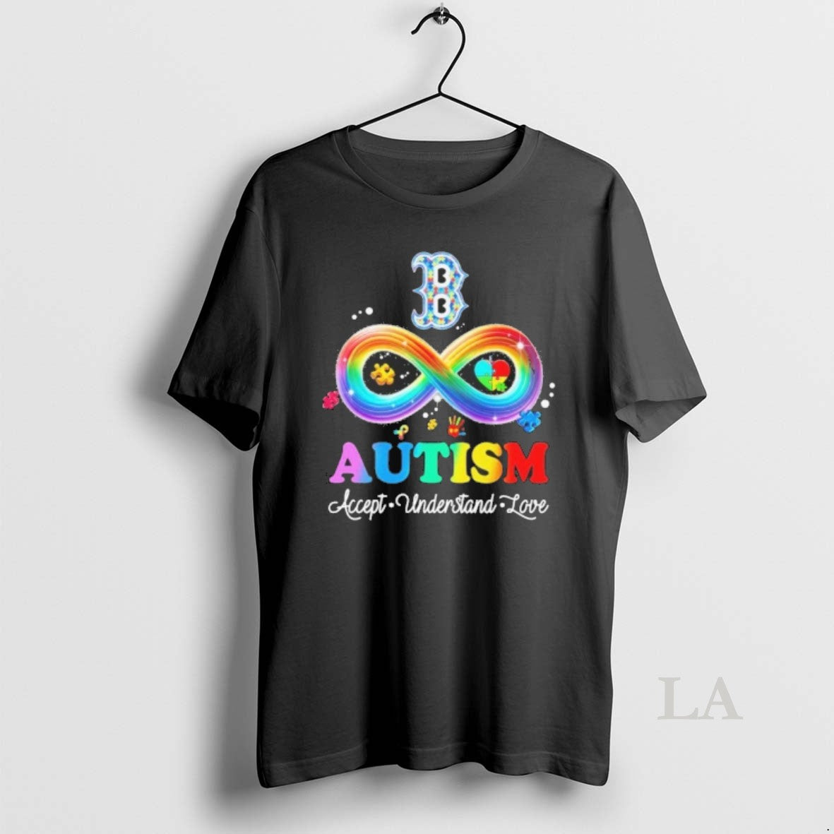 Original Boston Red Sox Autism Accept Understand Love - Adult & Kids T-Shirts, Sweatshirts & Hoodies apparel design preview 1