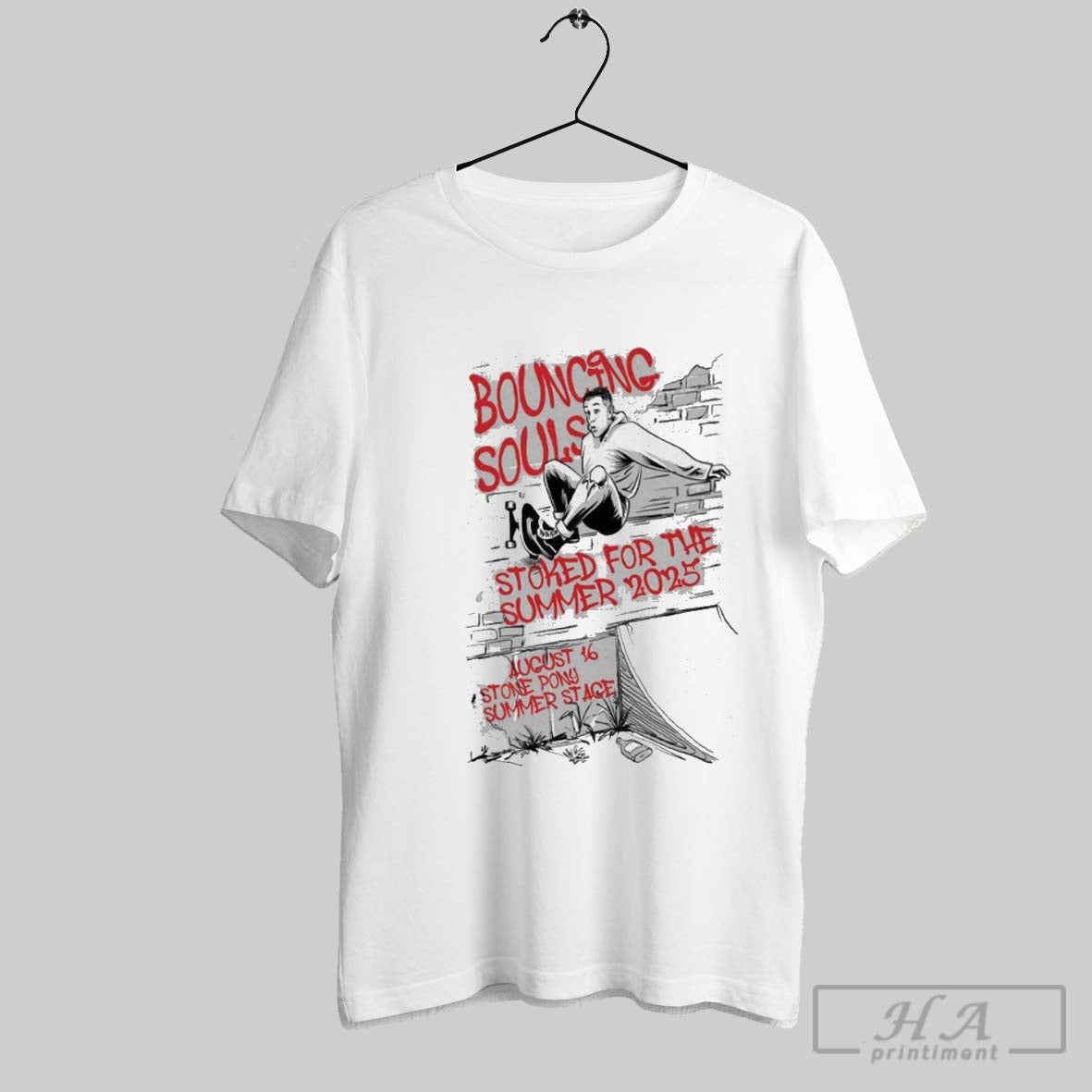 Original Bouncing Souls Stone Pony Summer Stage In - Adult & Kids T-Shirts, Sweatshirts & Hoodies apparel design preview 1